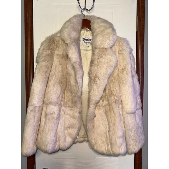 DanLee Outerwear Inc. Vintage Rabbit Fur Coat Size Medium - Picture 3 of 15